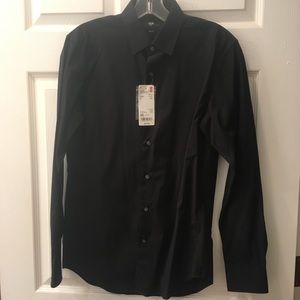 Uniqlo stretch slim fit long sleeve shirt men’s xs